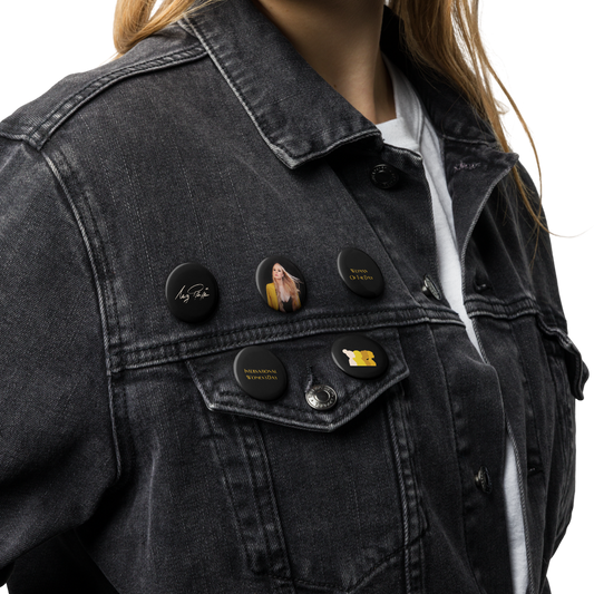 Set of pin buttons Meg Pfeiffer Woman Of The Day
