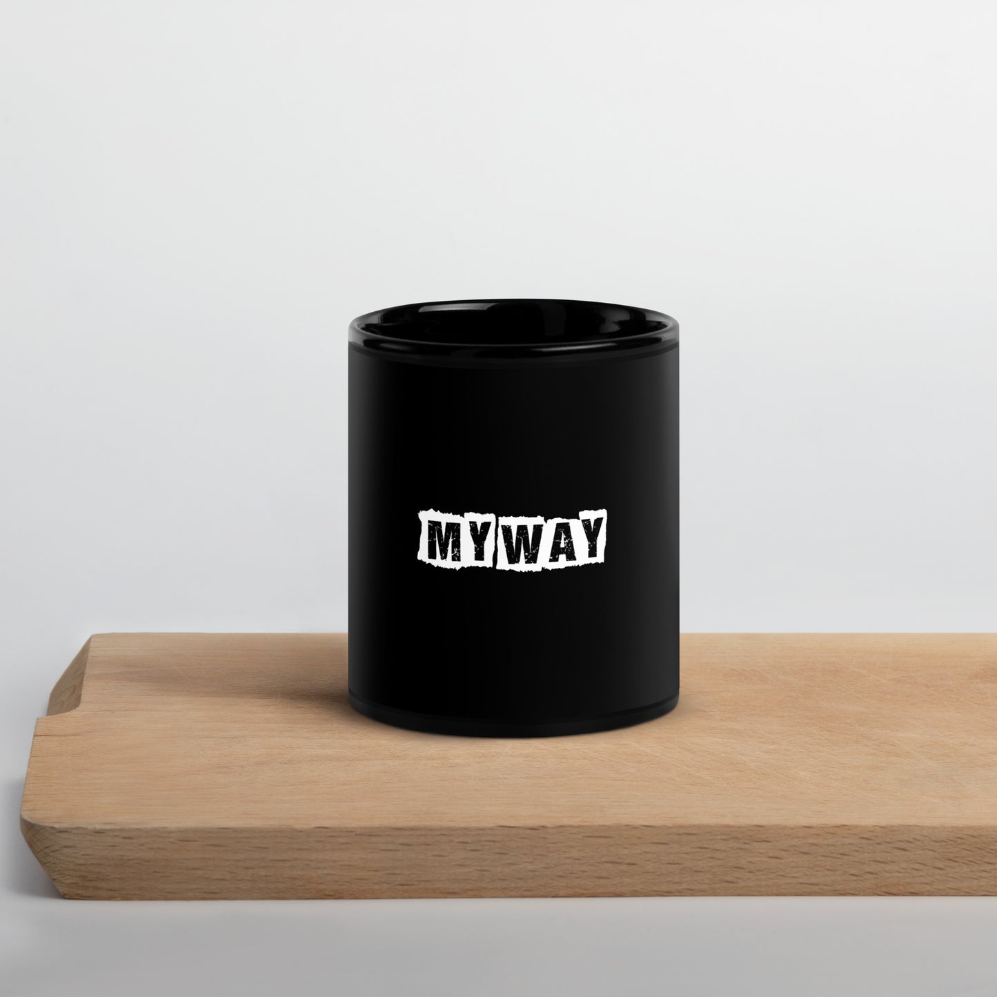 Black Glossy Mug My Way