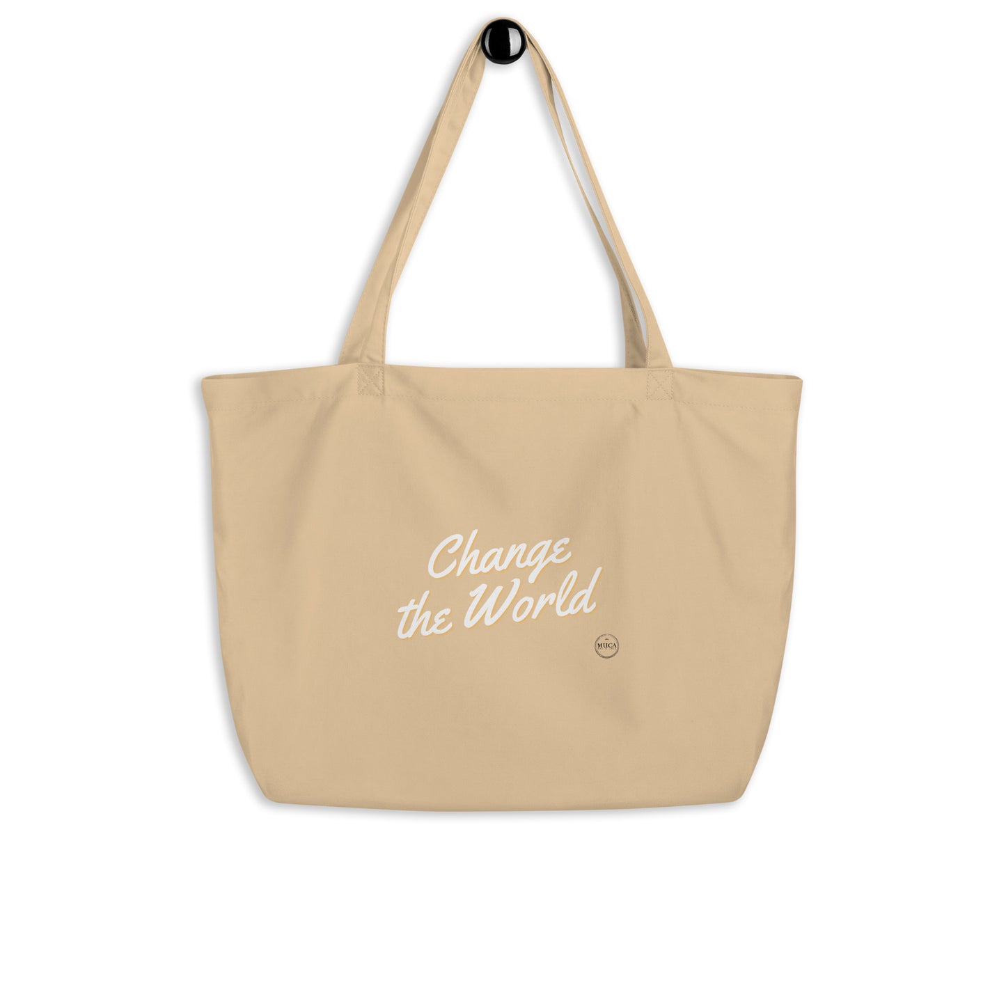 Organic Tote Bag Change The World